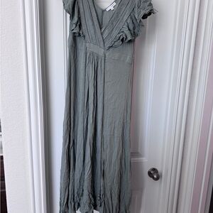 Elegant Sage Maxi Dress